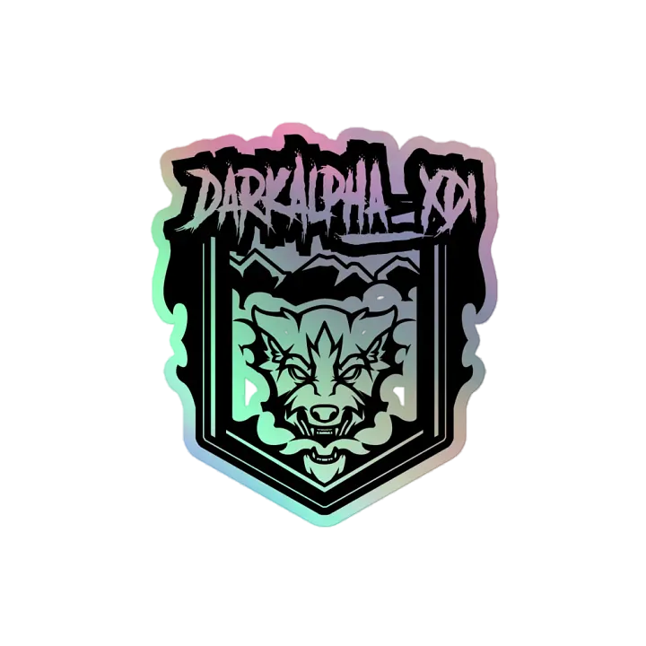 DarkAlpha Holographic Premium Sticker product image (2)