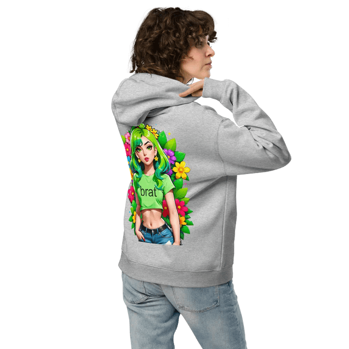 Brat - Premium Hoodie (Athletic Heather) Brat Life - v2 (Back Printed Design) product image (2)