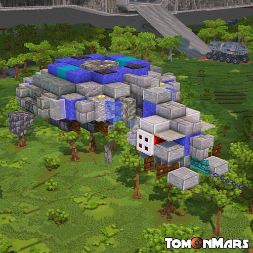Droid Gunship Minecraft Star Wars design 

Built on The Bakery @bakery_builders
Server IP: play.bakery.builders

🟥Follow @tom...