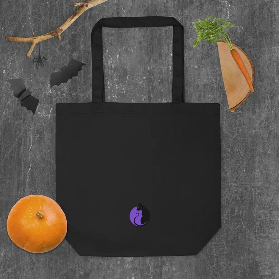 KawaiKitten Black Tote Bag product image (10)