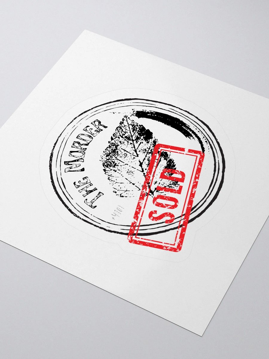 The Morder SOLD circle sticker product image (7)