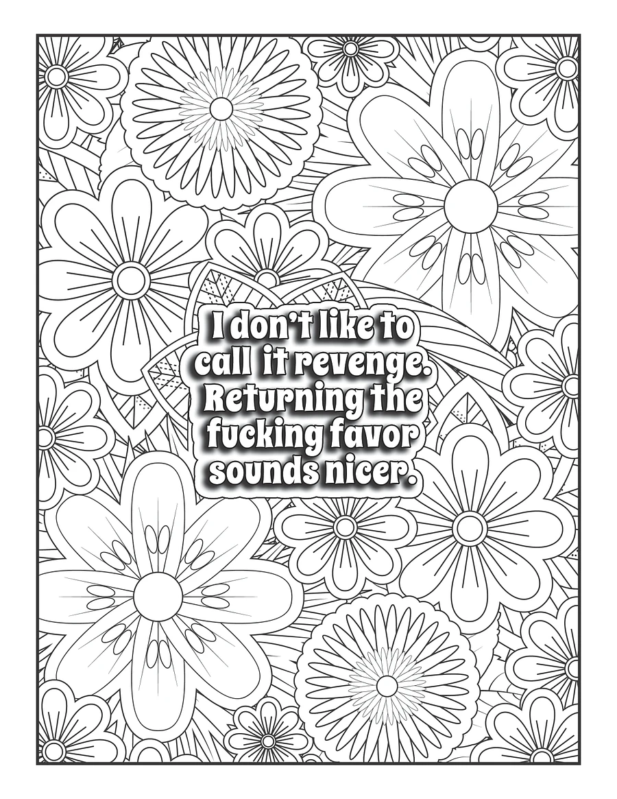 Art & Inappropriate Thoughts Swear Word Coloring Book for Adults | Printable | Cuss Words | Sweary Phrases | Curse Words |Random Thoughts product image (4)