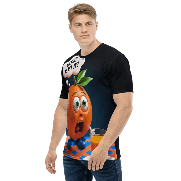 Surprised Orange All-Over Print T-Shirt - Unique & Funky Design product image (2)