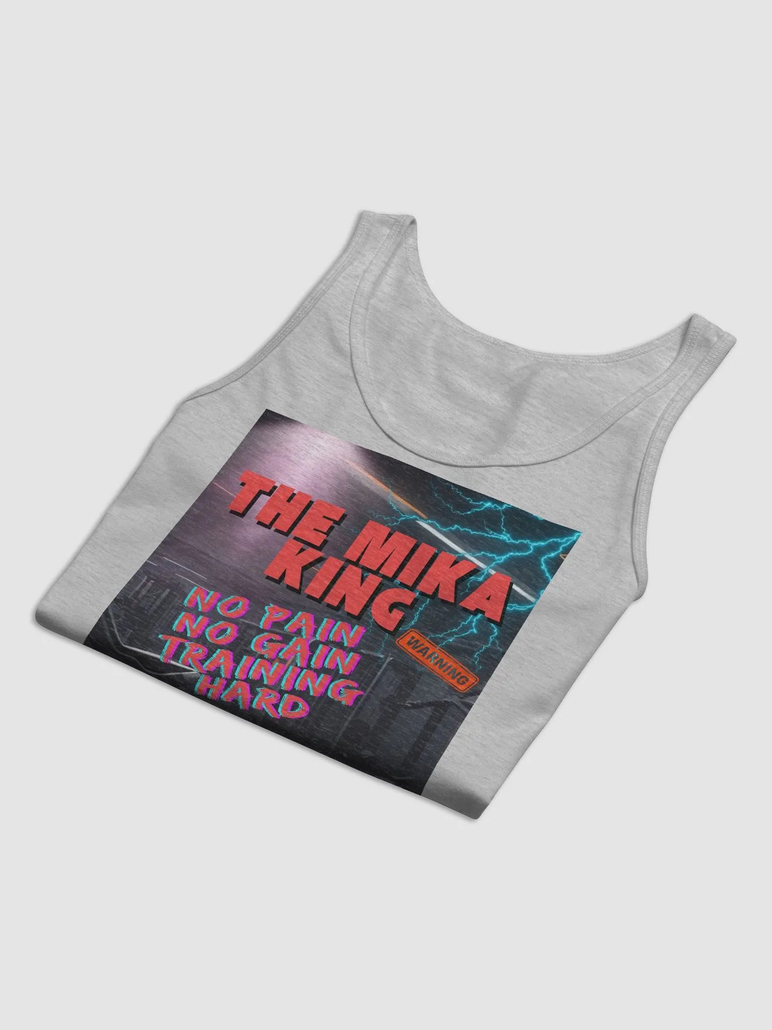 Camiseta sin mangas Bella y The Mika King Wear Edicion No Pain No Gain Training Hard. product image (3)