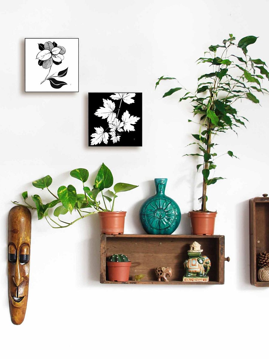 Blank Canvas: Unleash Your Artistic Vision - Stylish Leaves product image (6)