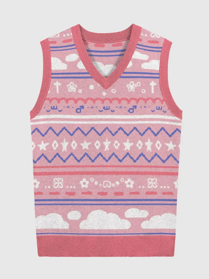 Cloudy Christmas Vest - Pink product image (2)