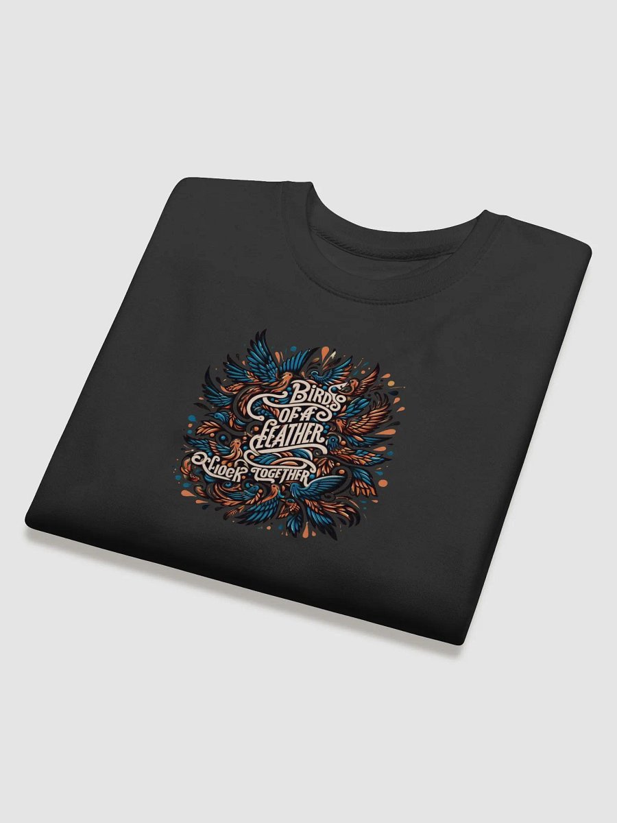 Birds of a Feather Premium Sweatshirt - Typographic Art product image (3)