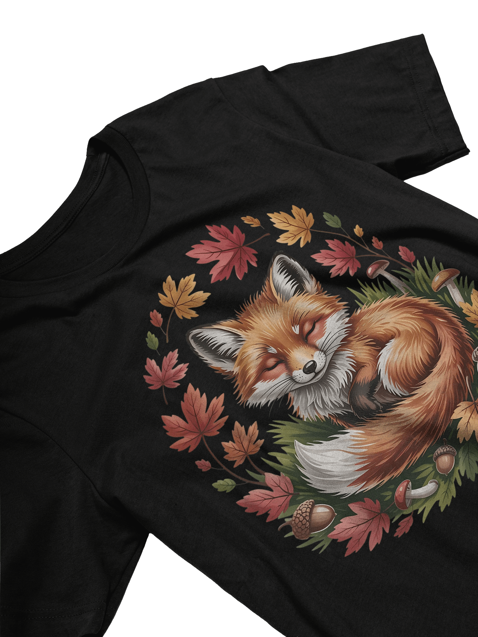 Sleeping Fall Red Fox Supersoft T-Shirt product image (3)
