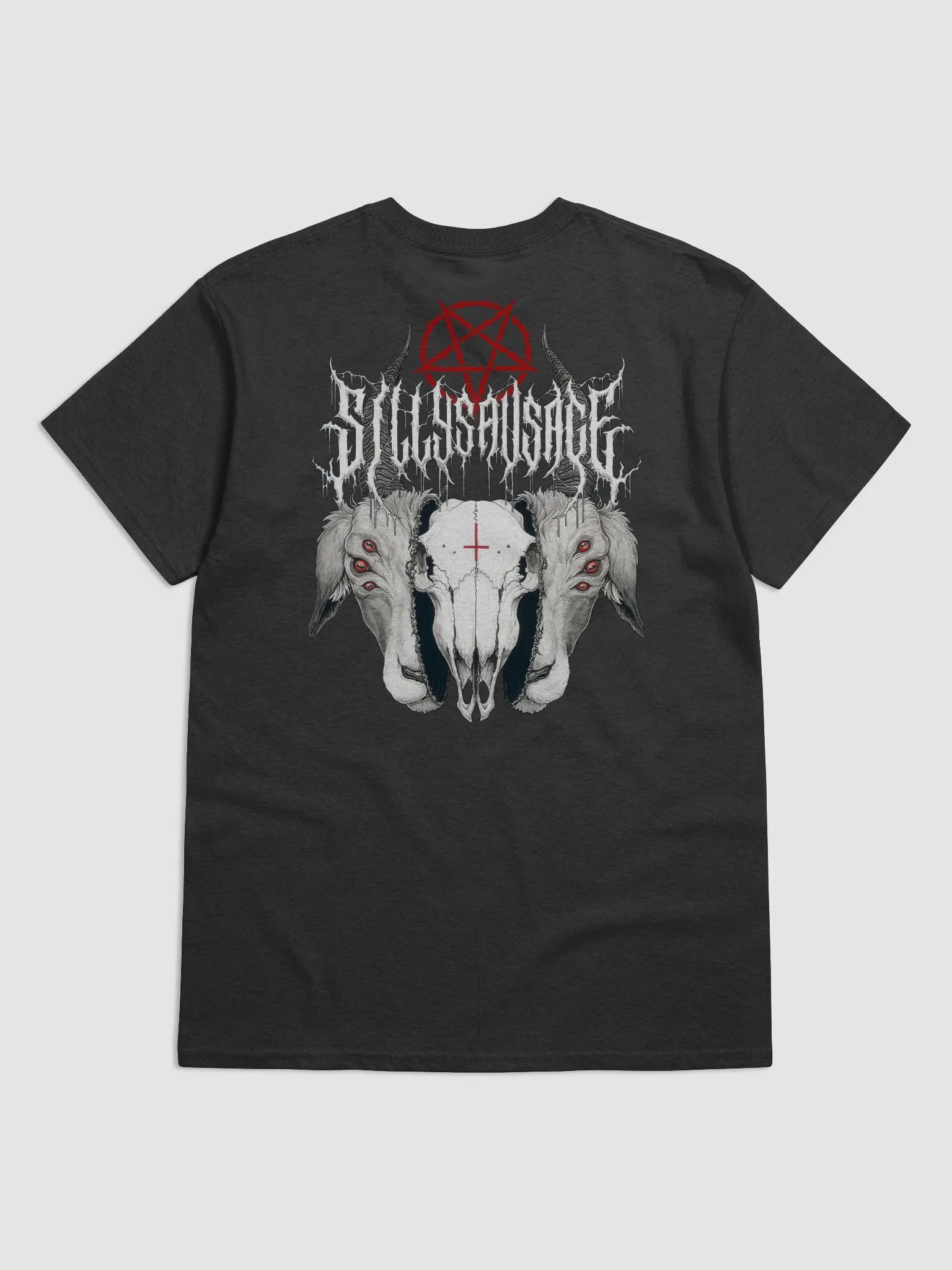 Sillysau5age Deathmetal T-Shirt (White) product image (2)