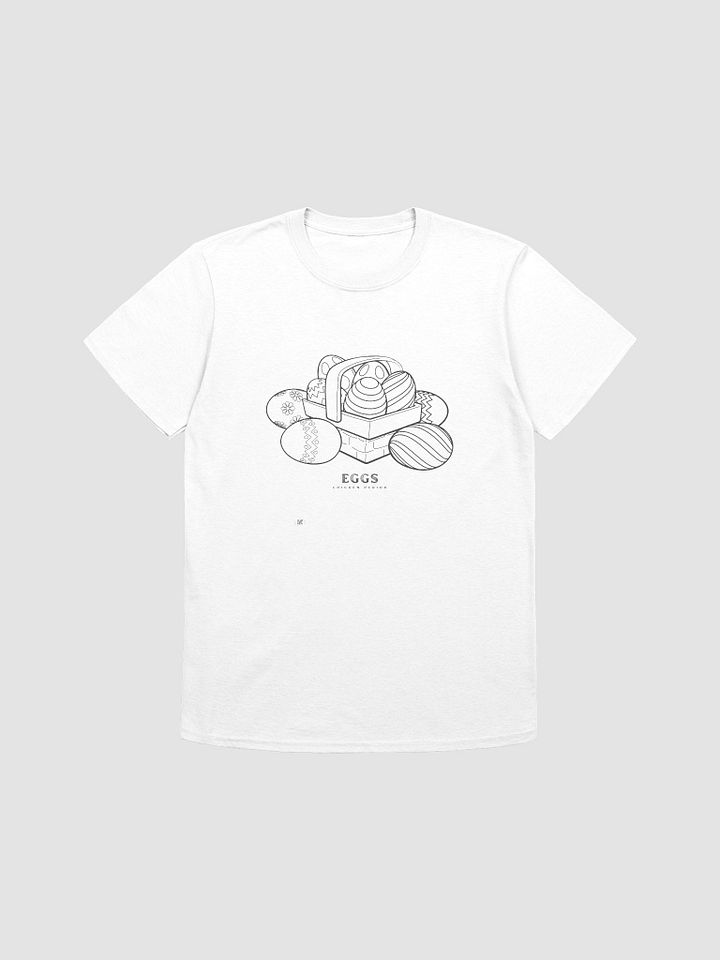 Eggs Chicken Period Graphic Tee – Witty, Minimalist Dark Humor Shirt product image (2)