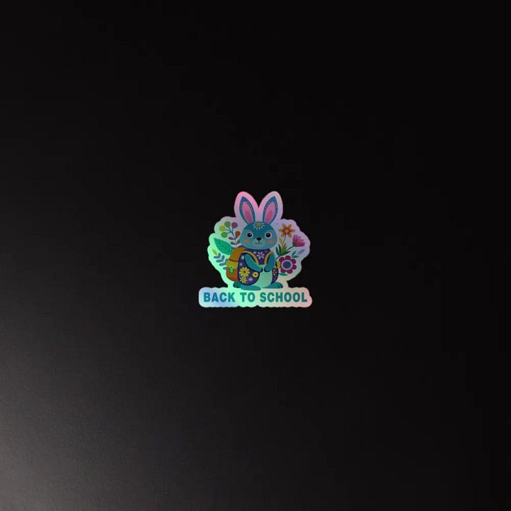Back to School Cute Rabbit Sticker product image (4)