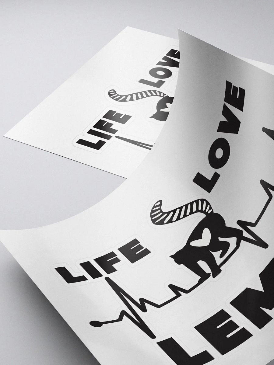 Life Love Lemur Kiss-Cut Sticker product image (4)