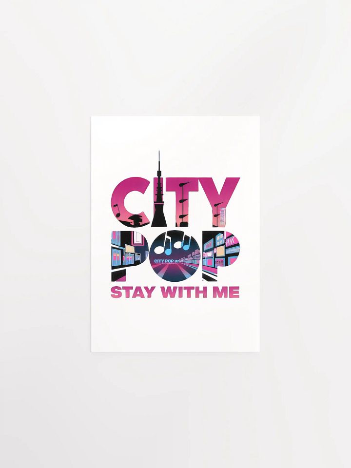 City Pop Enhanced Matte Paper Poster product image (1)
