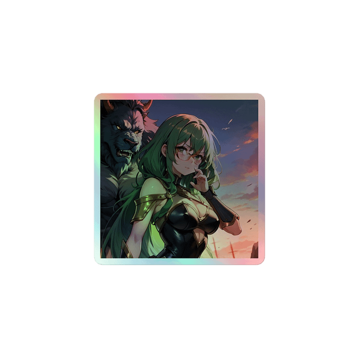 Green K Warrior HOLOGRAPHIC" STICKERS product image (1)