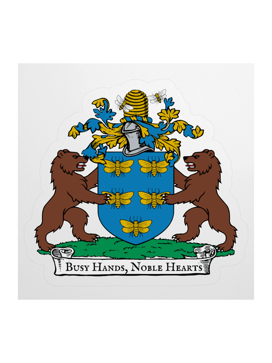 Busy Hands Noble Hearts Kiss Cut Sticker product image (2)