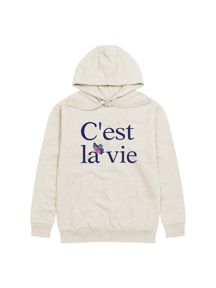 Vibrant Butterfly 'C'est la vie' Hoodie product image (2)