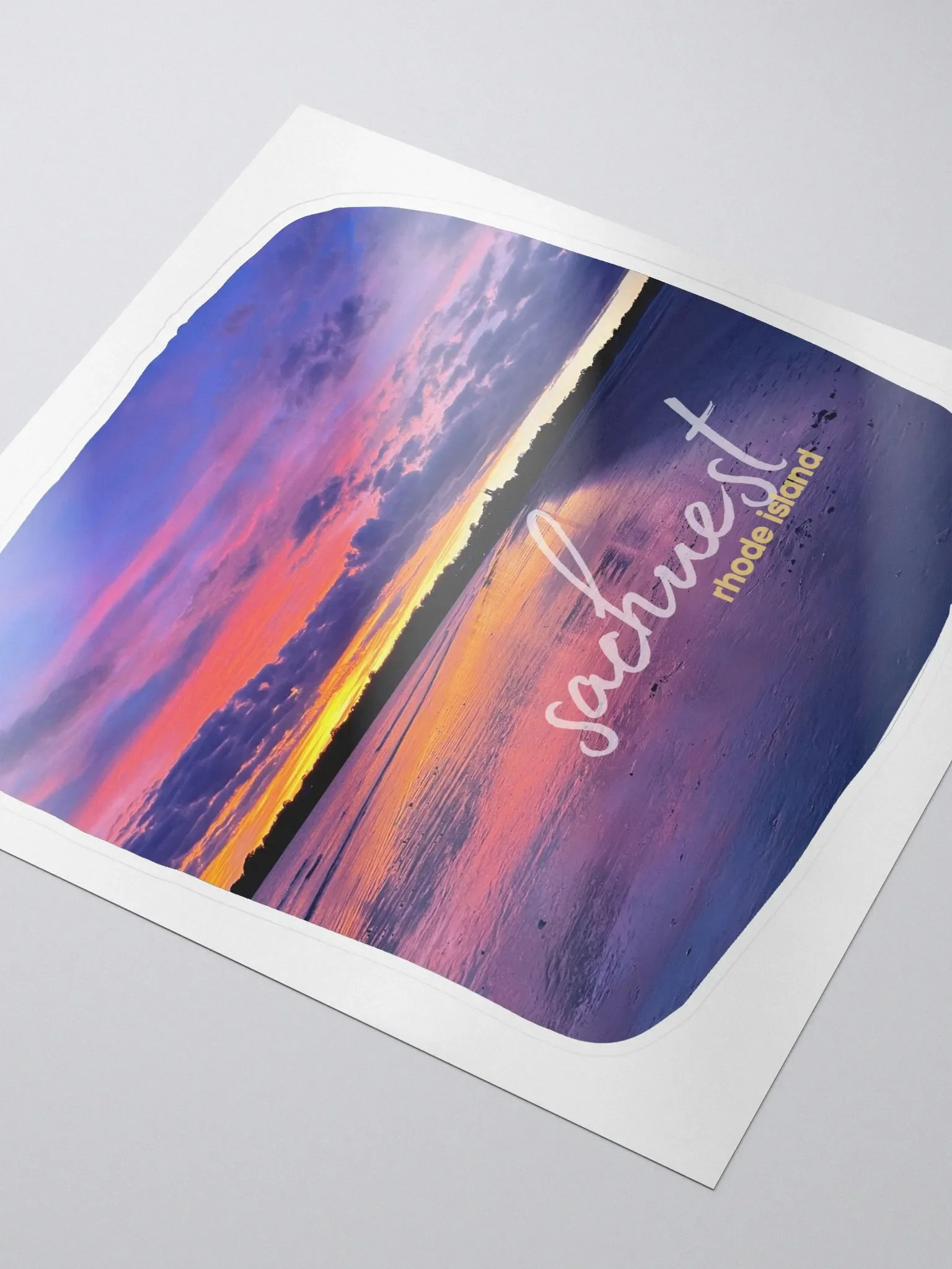 The Ocean State Series: Sachuest Sunset Sticker product image (3)