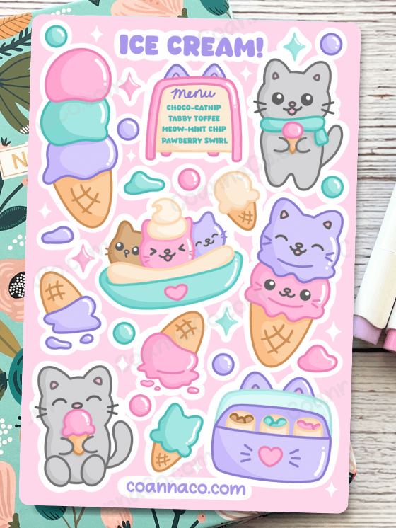 Ice Cream Sticker Sheet product image (2)
