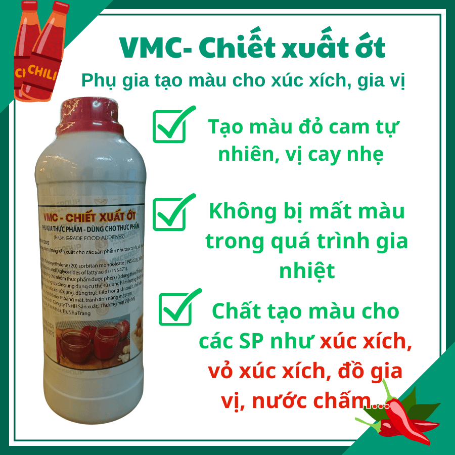 VMC - CHIẾT XUẤT ỚT - PHỤ GIA TẠO MÀU CHO XÚC XÍCH product image (1)