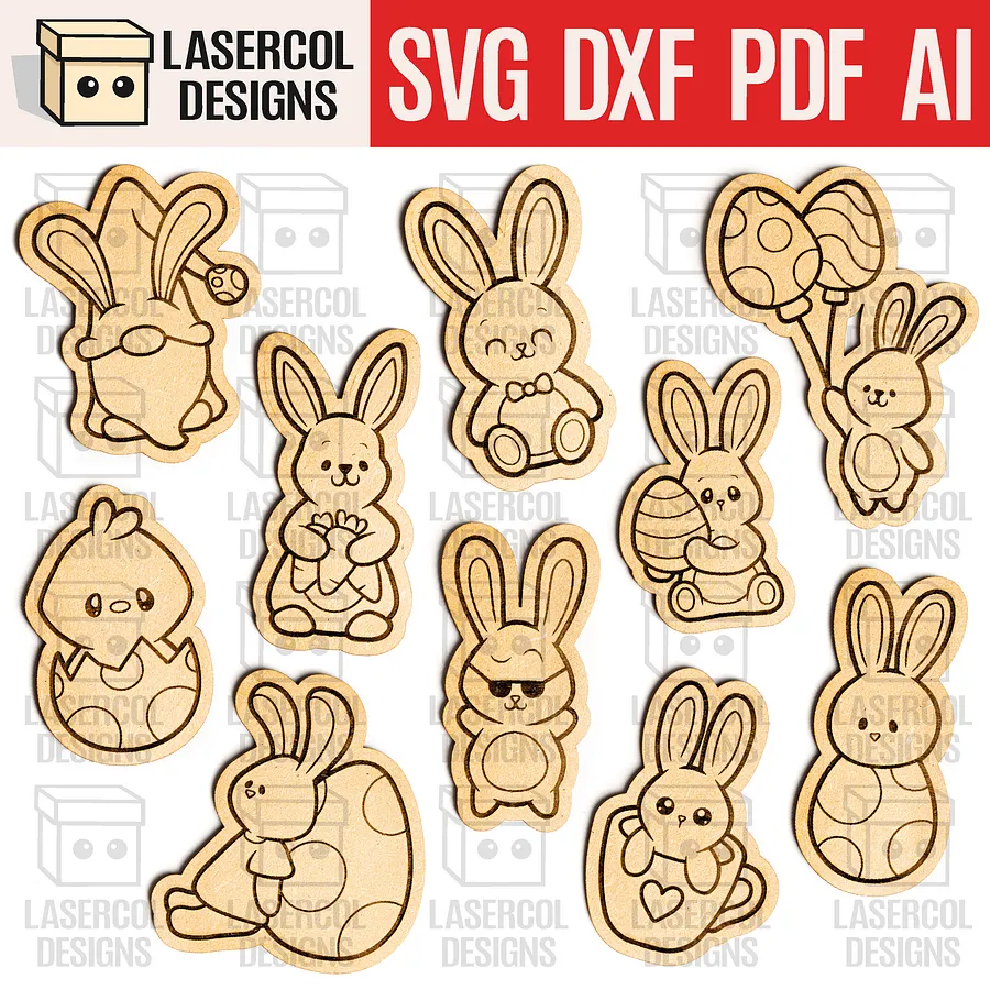 Easter Cut outs/Paint Kit Set 5 & Set 6 - Laser Cut Files product image (3)