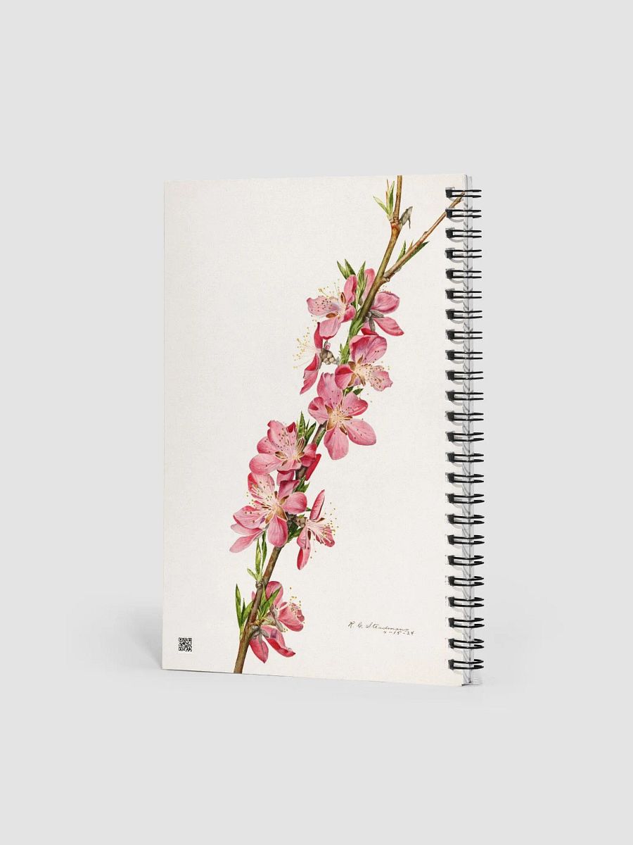 Peach Flowers Spiral Notebook product image (3)
