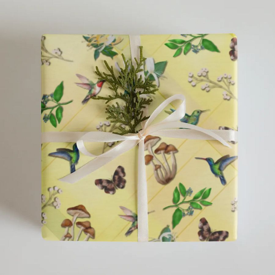 Birds, Butterflies, and Botanicals 3 Sheet Wrapping Paper product image (11)