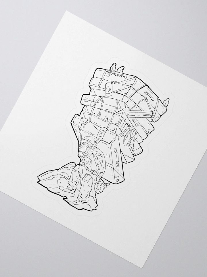 Crash pad tower sticker product image (2)