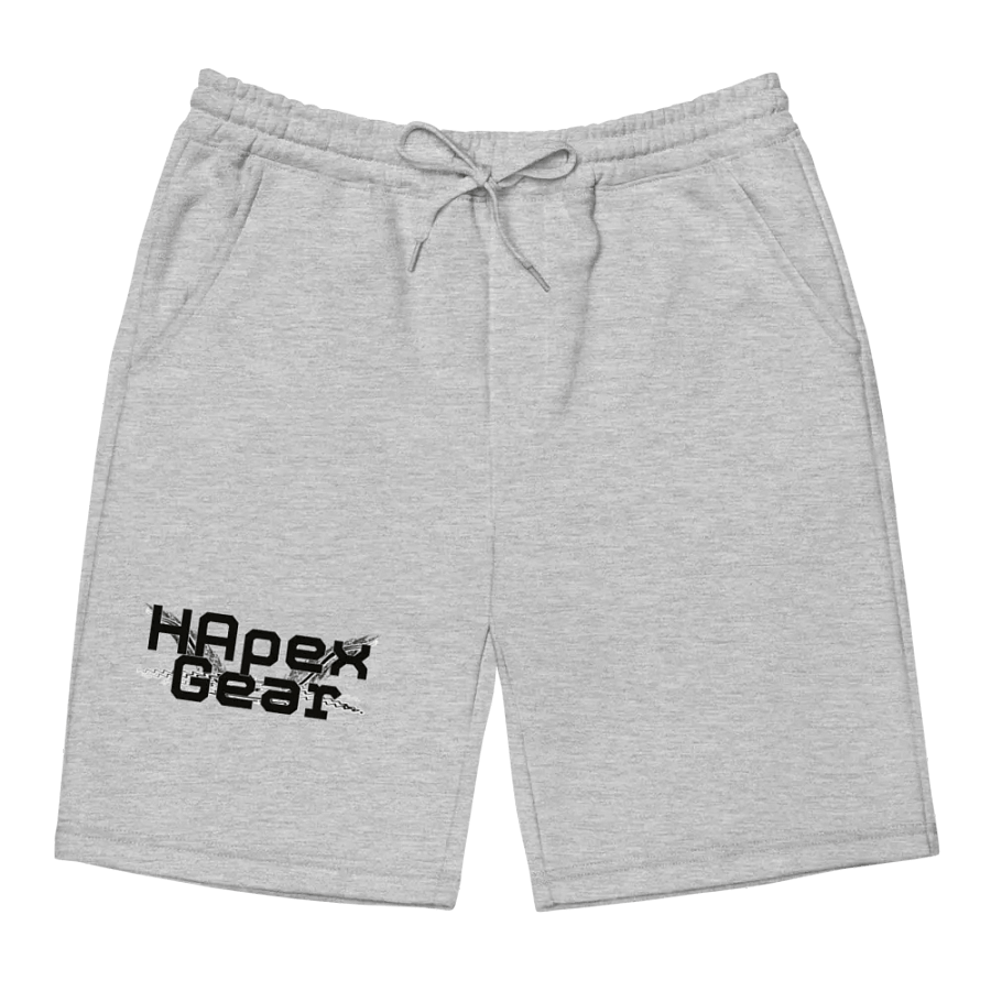 Black HApex Gear Black Logo Men's Fleece Shorts product image (9)