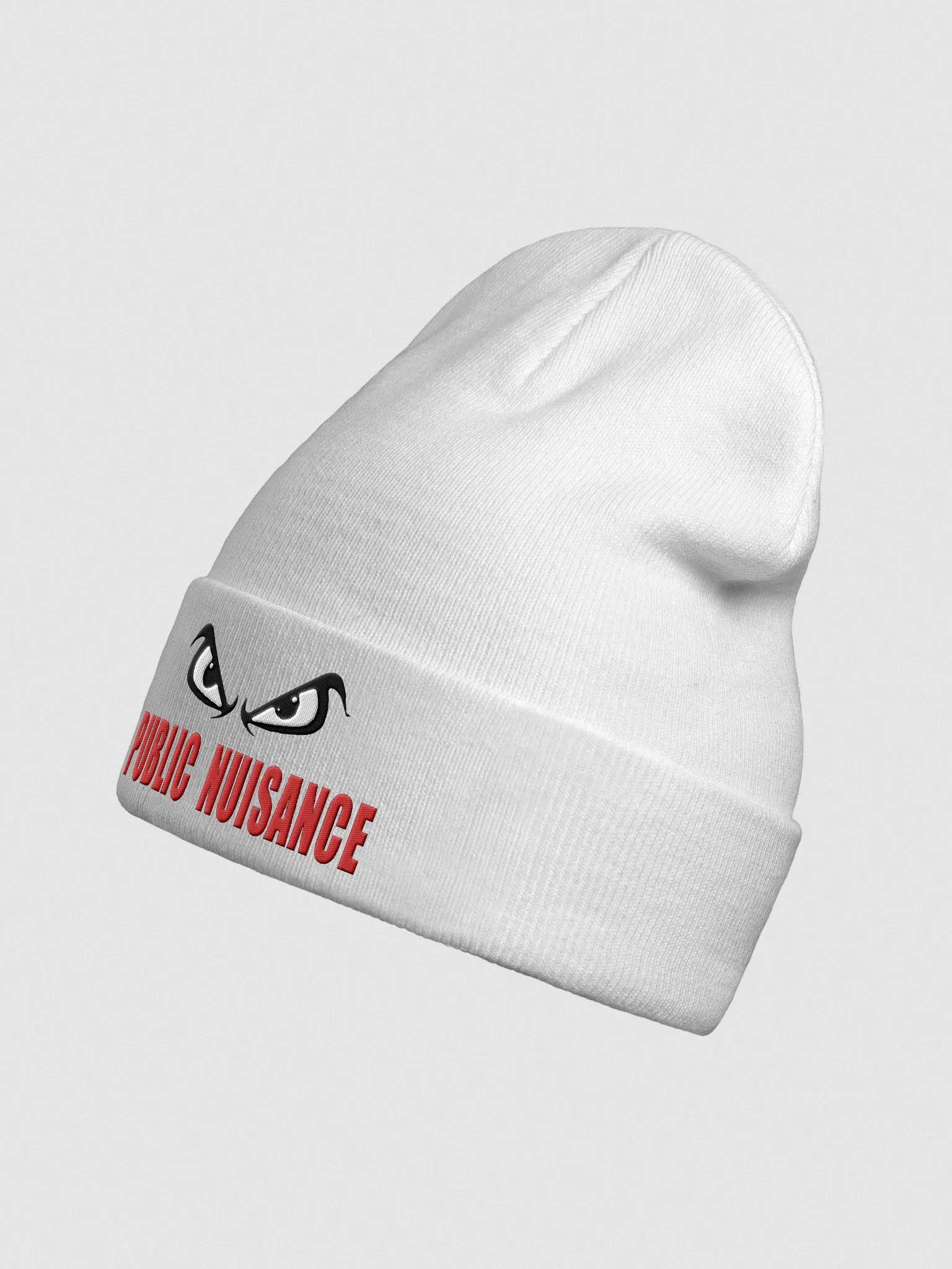 Public Nuisance Red Letter Embroidered Beanie product image (2)