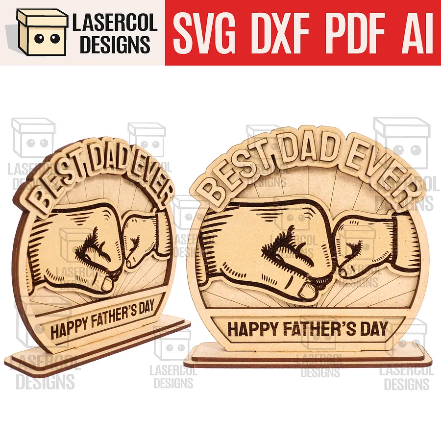 Father's Day Gift Plaque Bundle (Set 1-2) - Laser Cut Files product image (9)