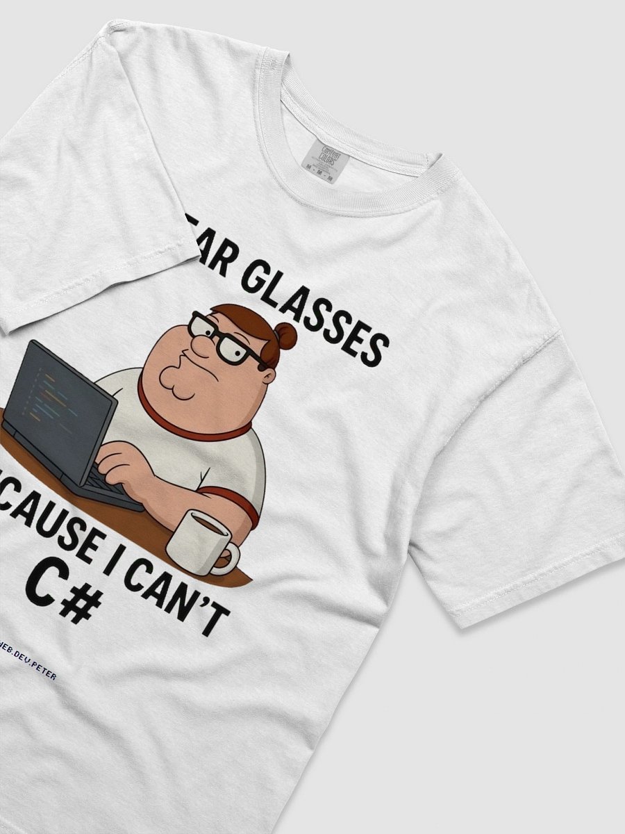 I Can't C# Developer Tee White product image (39)