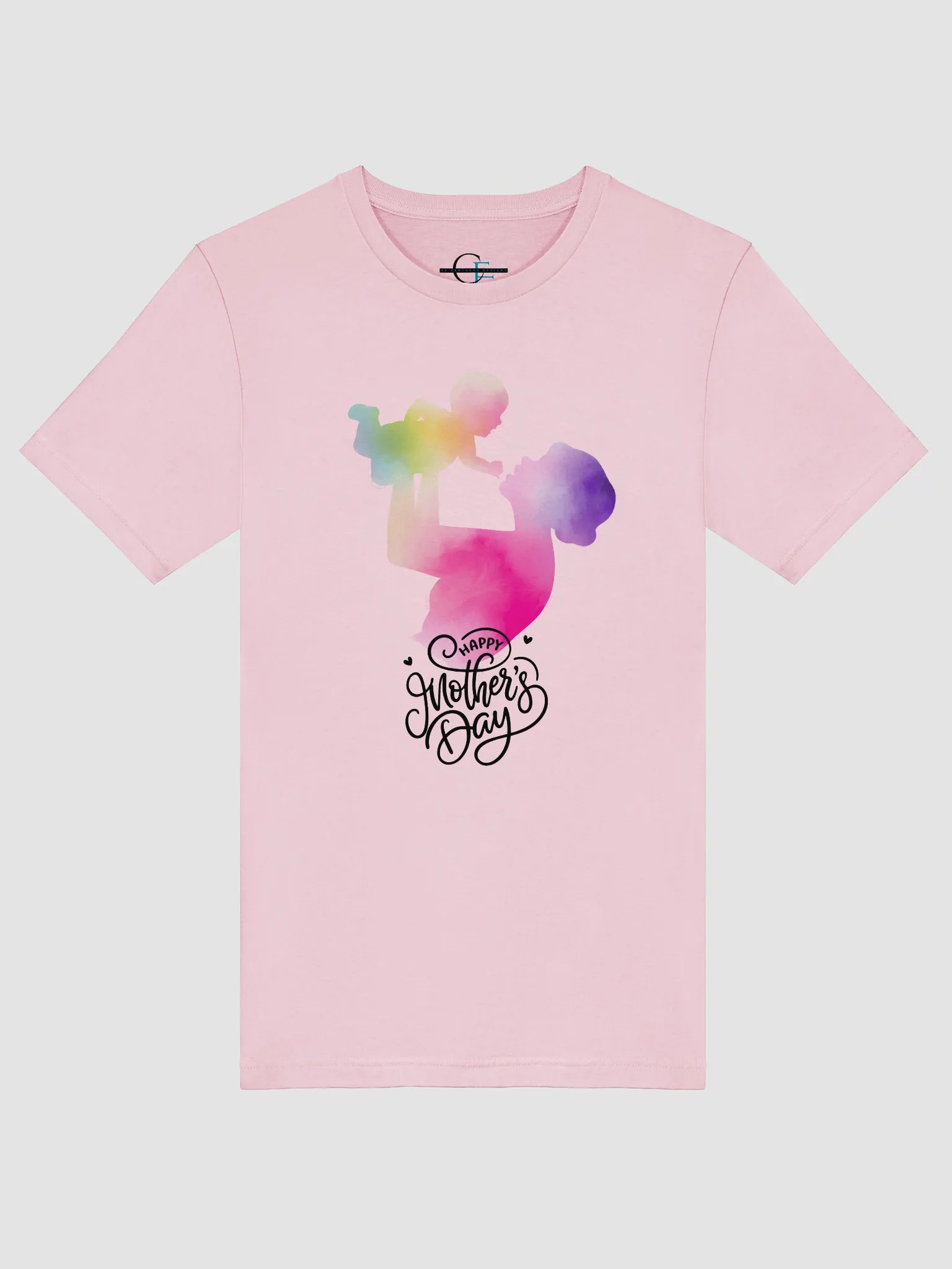 Bella + Canvas “Happy Mother’s Day” Watercolor Silhouette T-Shirt – Soft & Sentimental product image (42)