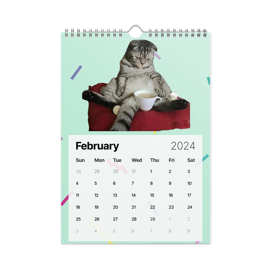 Wall Calendar (2024): Meme Cats product image (7)