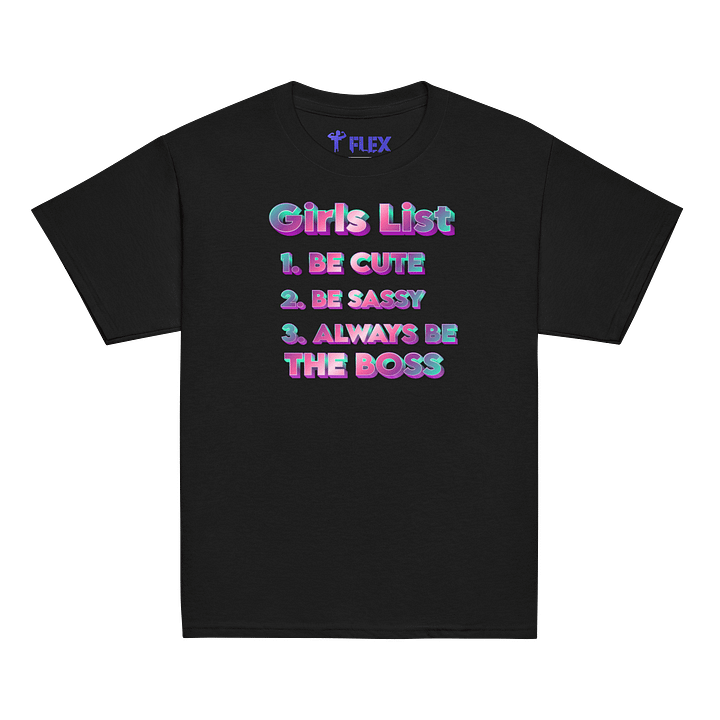 Girls List 3D Gradient Tee product image (1)