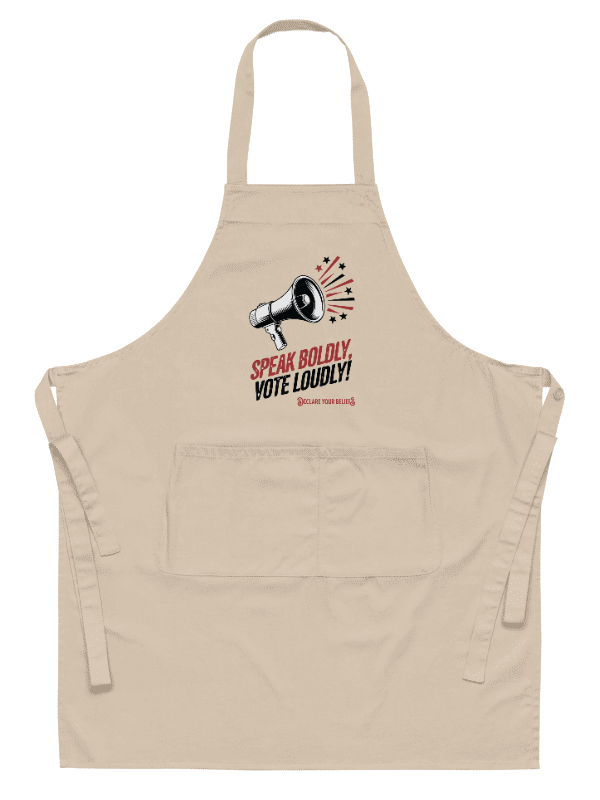 Speak Boldly Vote Loudly Megaphone Art apron product image (1)
