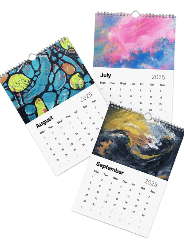 Expressive Abstracts - Traditional Art by Ruble | 2025 Calendar product image (4)