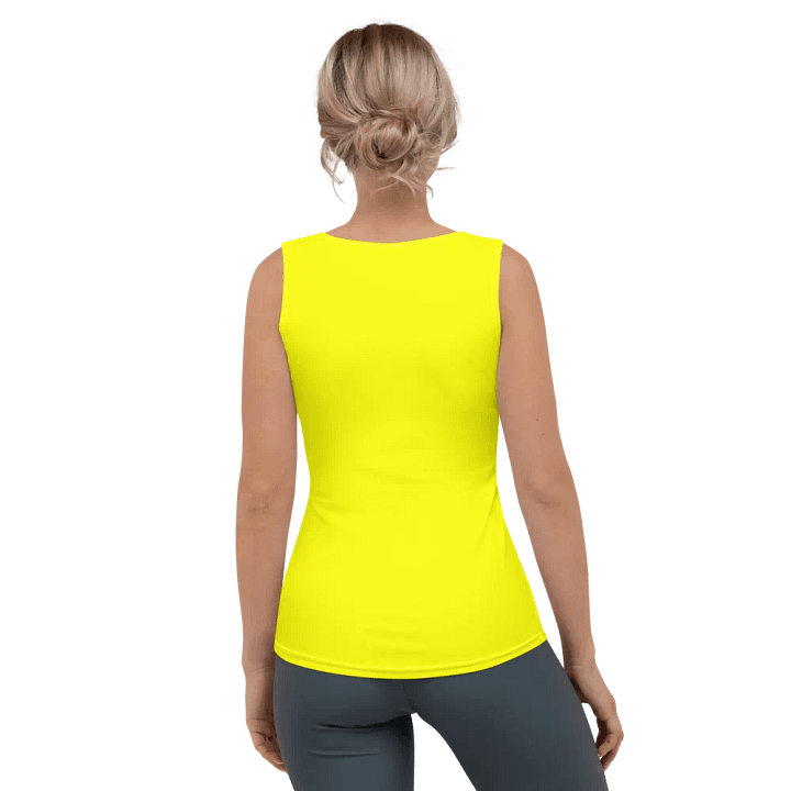 Plain Color Yellow Tank Top product image (2)