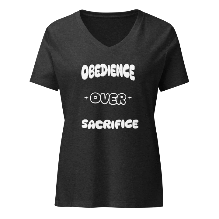 Obedience Over Sacrifice Women V neck product image (1)