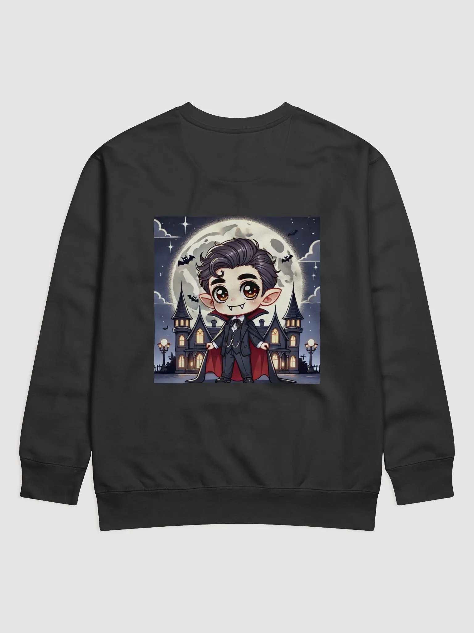 Chibi Vampire Long Sleeve Shirt – Adorable Darkness in Every Detail product image (2)