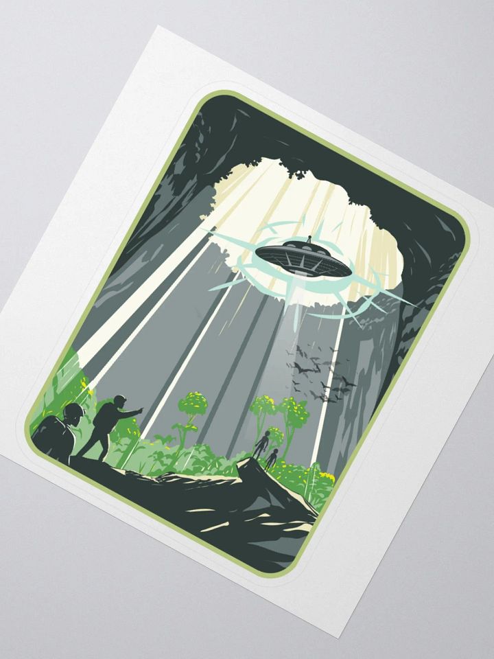 UFO Spelunkers Kiss Cut Stickers product image (1)
