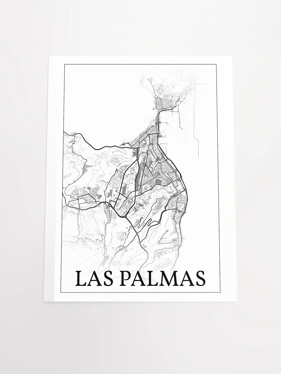 Las Palmas de Gran Canaria, Spain, city map print product image (18)