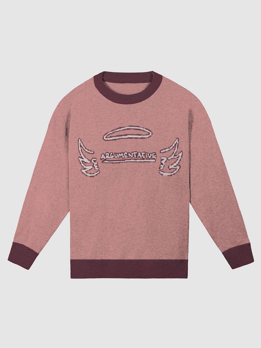 ANGELIC (lg. lined design, tri-tone pink) knitwear relaxed crewneck product image (5)