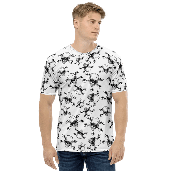 Skull & Bones - White - All-Over Print Crew Neck T-Shirt product image (1)