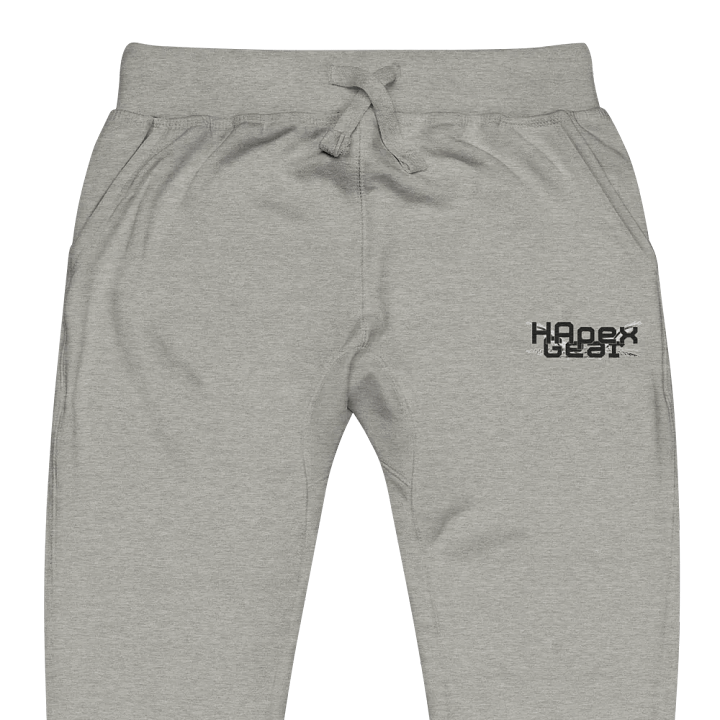 Unisex Fleece Joggers - Embroidered - Black HApex Gear Black Logo product image (2)