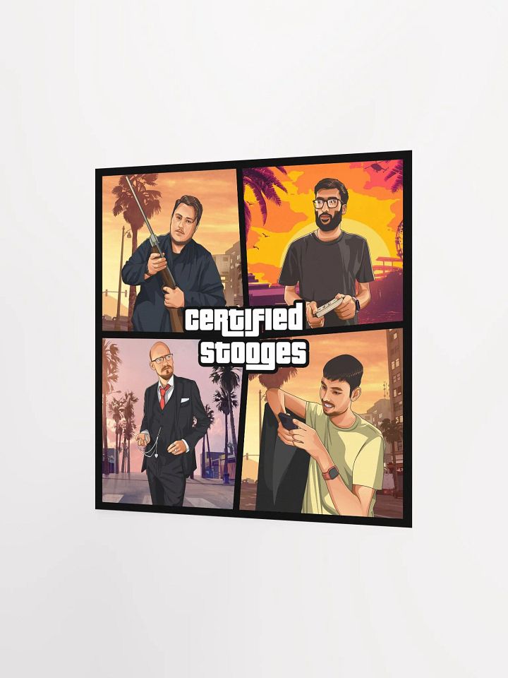 Certified Stooges GTA Style Paper Poster product image (6)