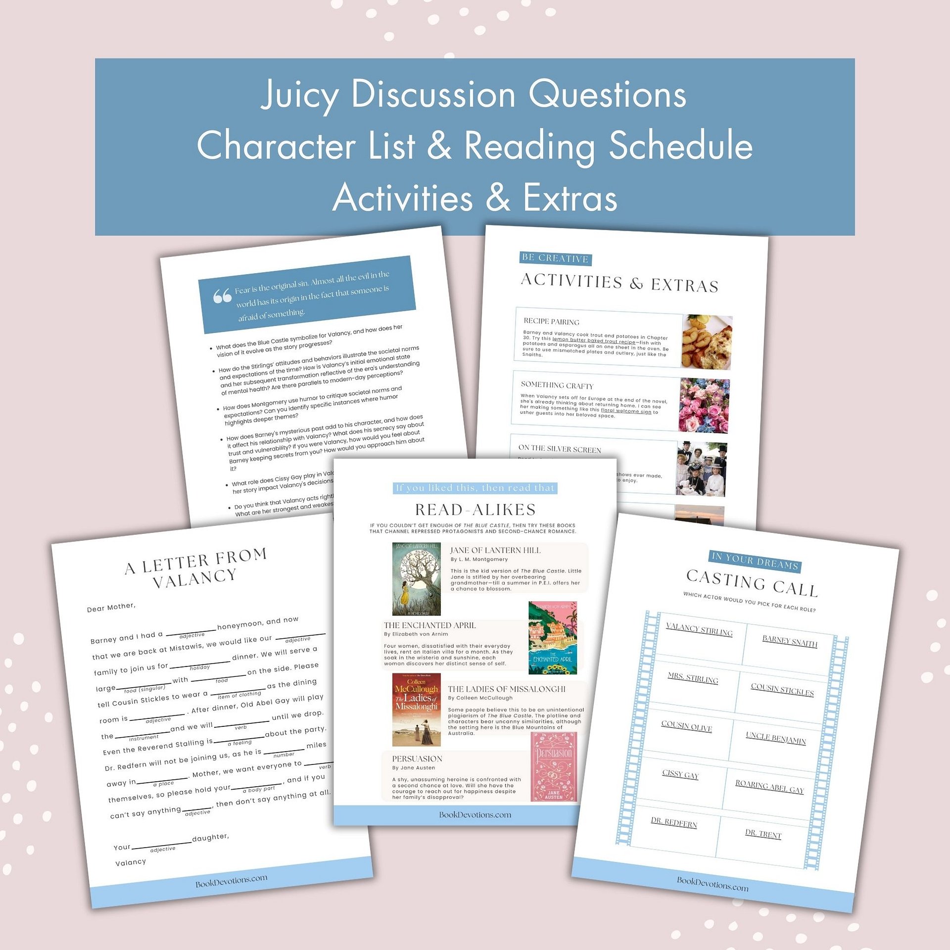 Book Club Guide for The Blue Castle by L. M. Montgomery product image (2)