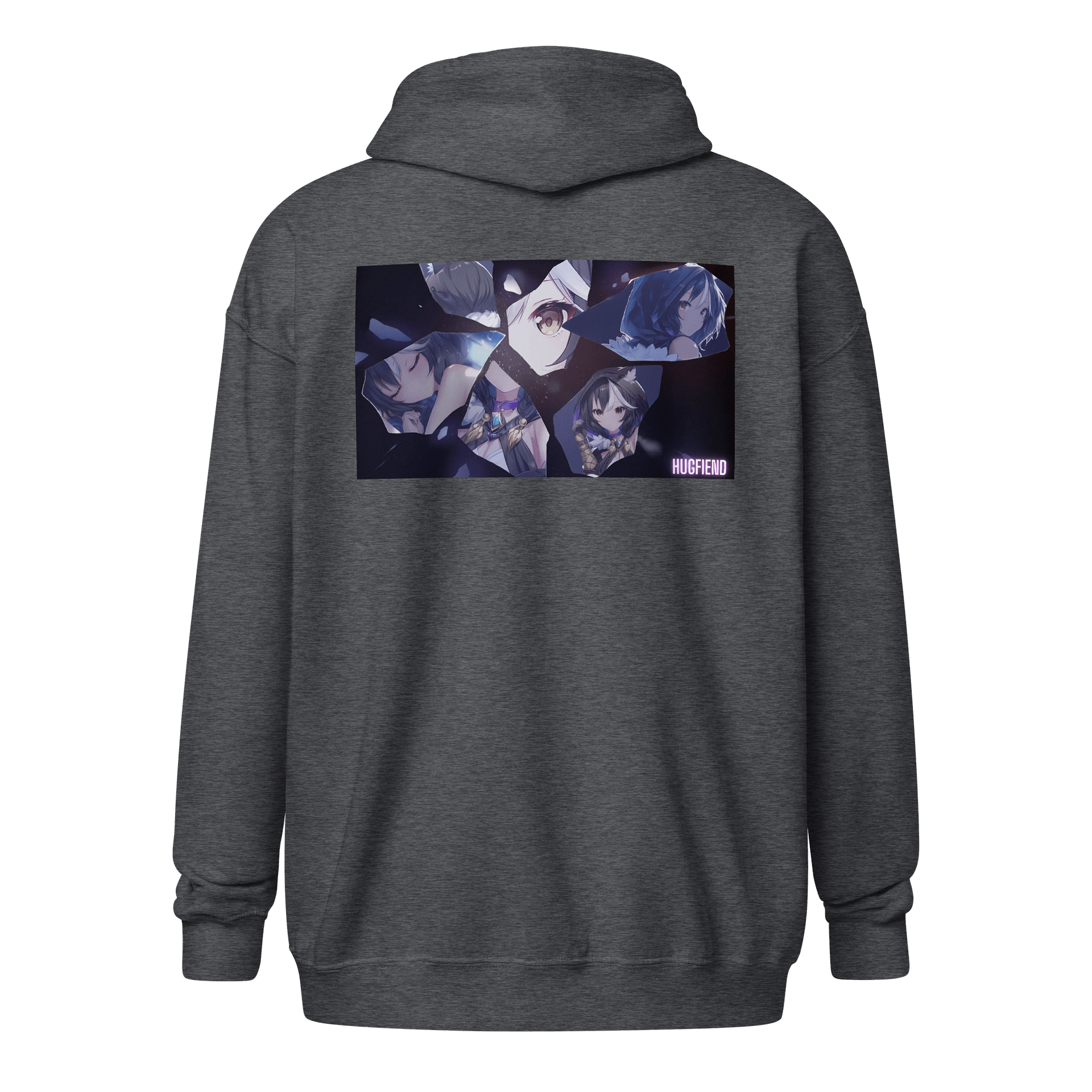 Hugkai: Ube Rail Front/Back Design Zip Hoodie product image (2)