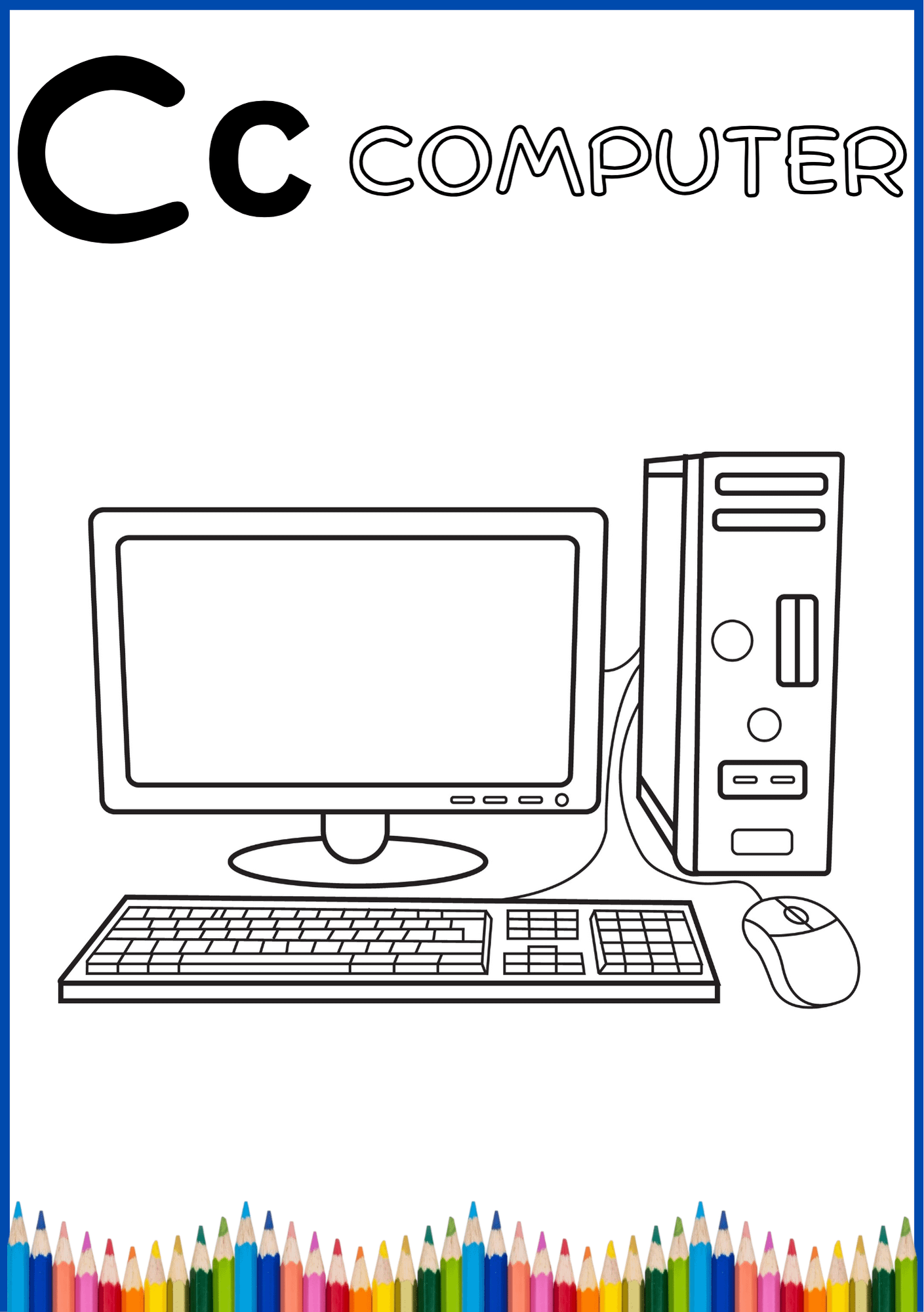 A–Z Mega Coloring Book | 260 Images | Alphabet Coloring Pages for Kids product image (4)