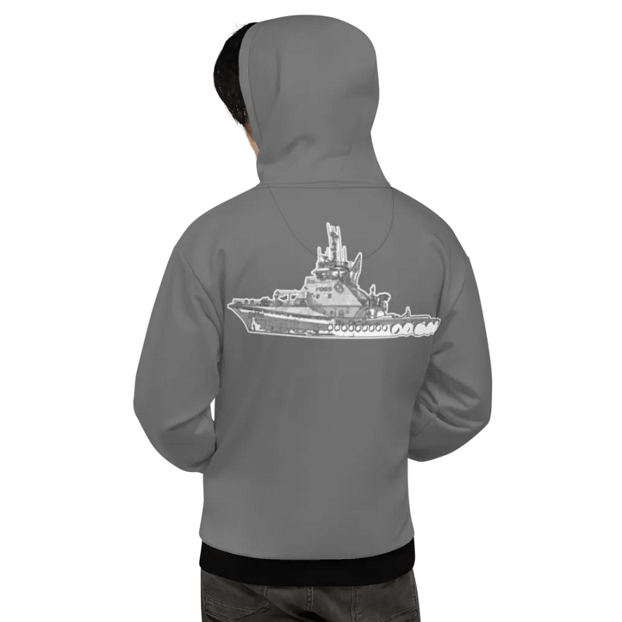 Gray Foss tug Sketch Hoodie product image (11)