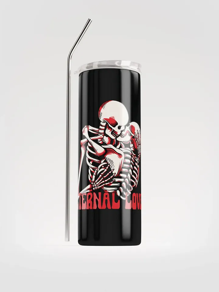 Gothic Valentine's Stainless Steel Tumbler: Eternal Love product image (1)